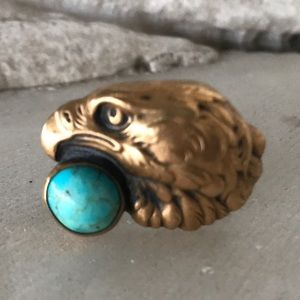 Rejoice The Hands Turquoise Eagle Ring